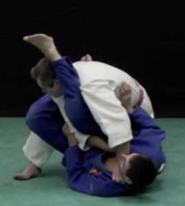 Etranglement de judo jujitsu appelé ebi-jime démontré par Frédéric Bourgoin (technique "oubliée")