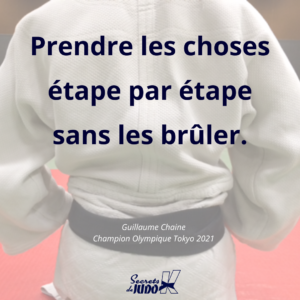 Citation judo du judoka Guillaume Chaine champion olympique par équipe mixte de judo
