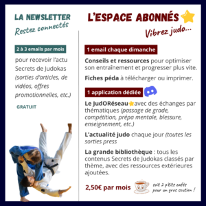 Descriptif de l'espace abonnés judoréseau de Secrets de Judokas sur Discord