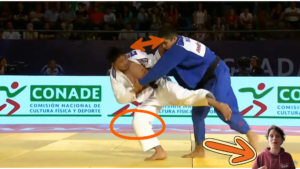 La flexion pour réussir la technique de judo Ashi guruma