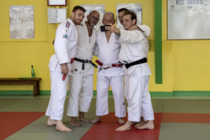 Arthur Clerget avec son père Francis Clerget et son frère Axel Clerget